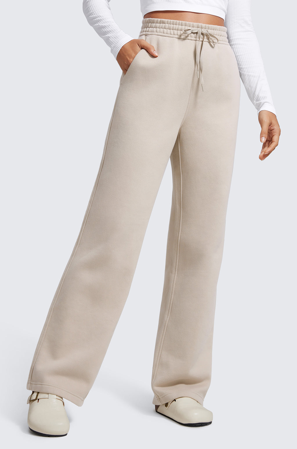 Cotton Fleece Lined Sweatpants 30"